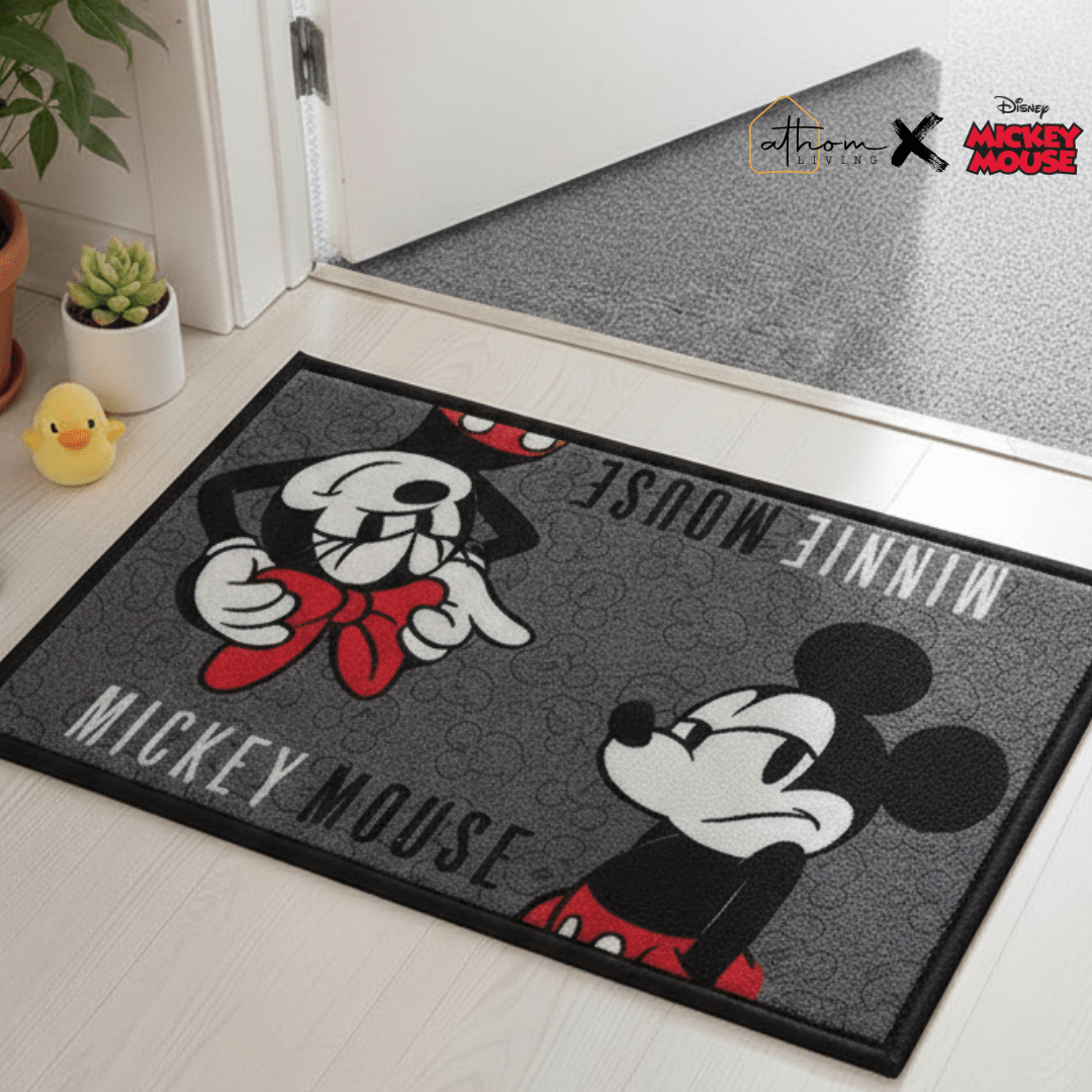 Disney "Mickey Mouse & Minnie Mouse" Anti - Slip Kids Bathmat by Athom Living - Athom Living