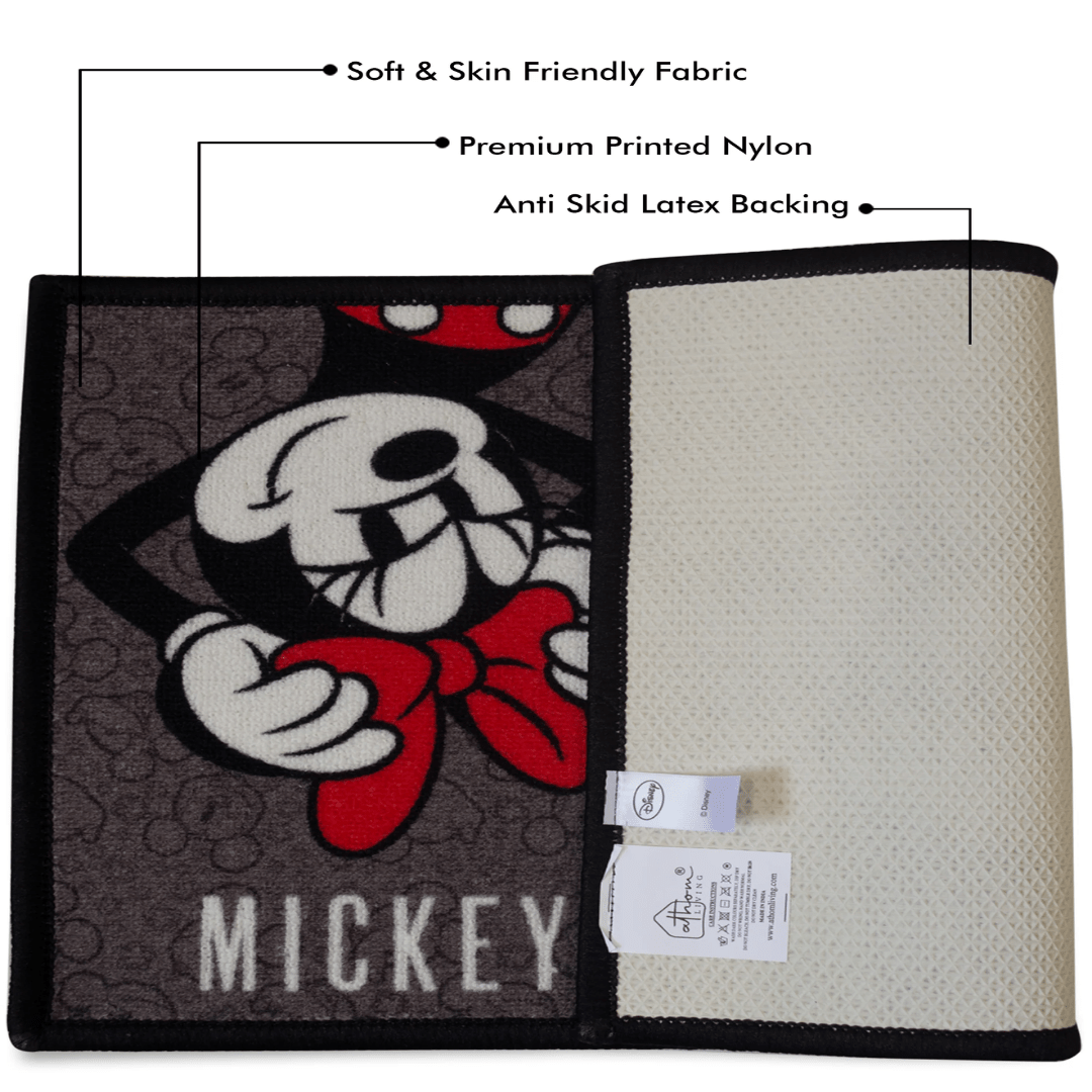 Disney "Mickey Mouse & Minnie Mouse" Anti - Slip Kids Bathmat by Athom Living - Athom Living
