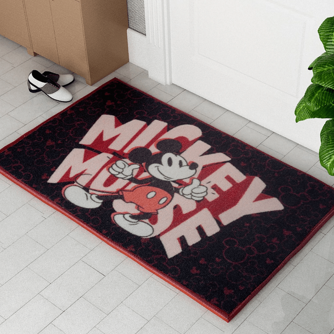 Disney Mickey Mouse “Smiles made magical.” Anti - Slip Kids Bathmat by Athom Living - Athom Living