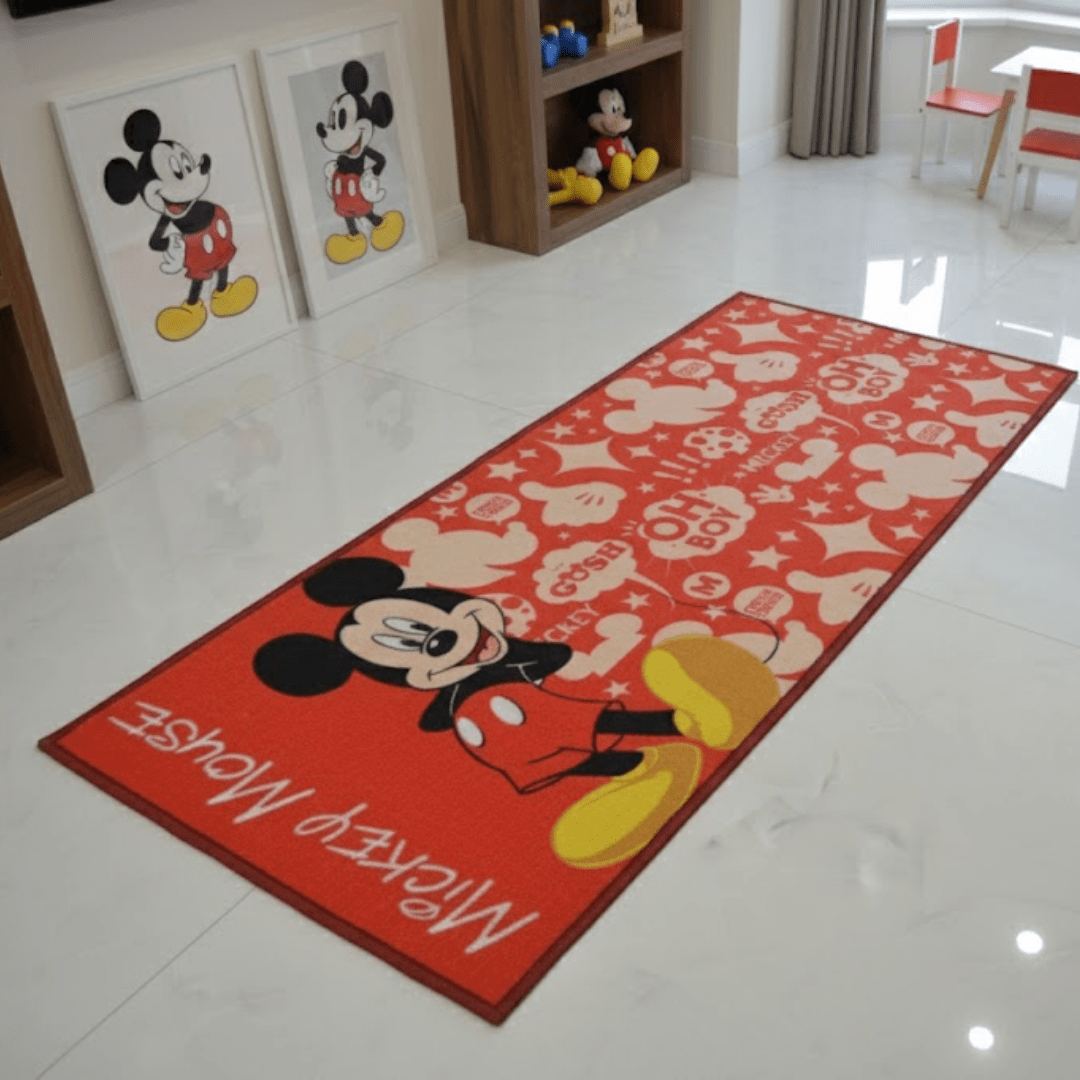 Disney Mickey Mouse Themed Kids Runner Carpet(60x140 cm) by Athom Living - Athom Living