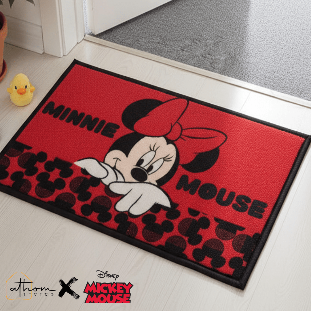 Disney Minnie Mouse "Style your home the Minnie way" Anti - Slip Kids Bathmat by Athom Living - Athom Living