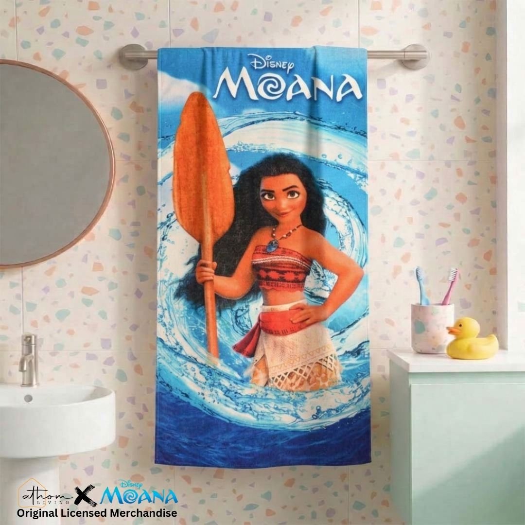 Disney Moana Kids Bath Towel – Soft, Absorbent & Fun by Athom Living - Athom Living