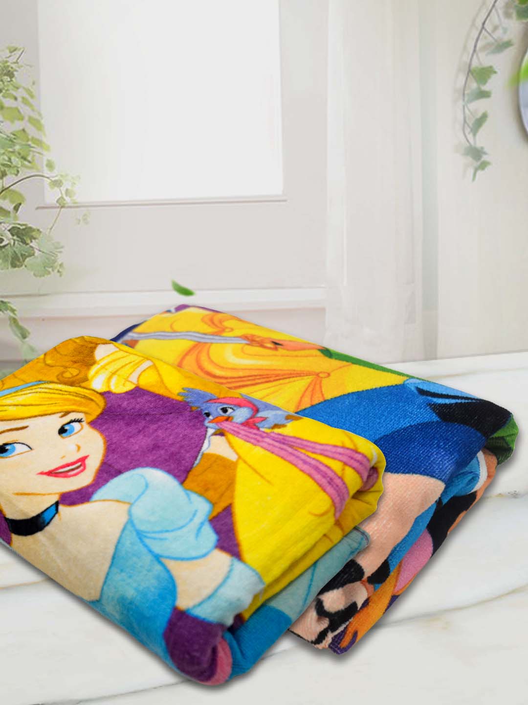 Disney Princess "Dream Big" Kids Bath Towel Combo - Pack of 2 by Athom Living - Athom Living