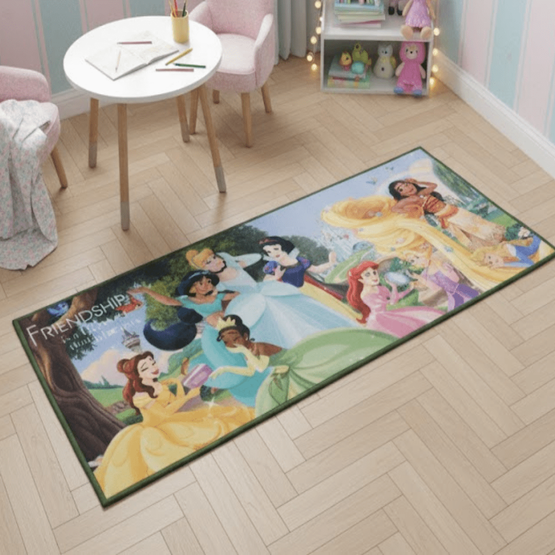 Disney Princess Freinds Themed Kids Runner Carpet(60x140 cm) by Athom Living - Athom Living