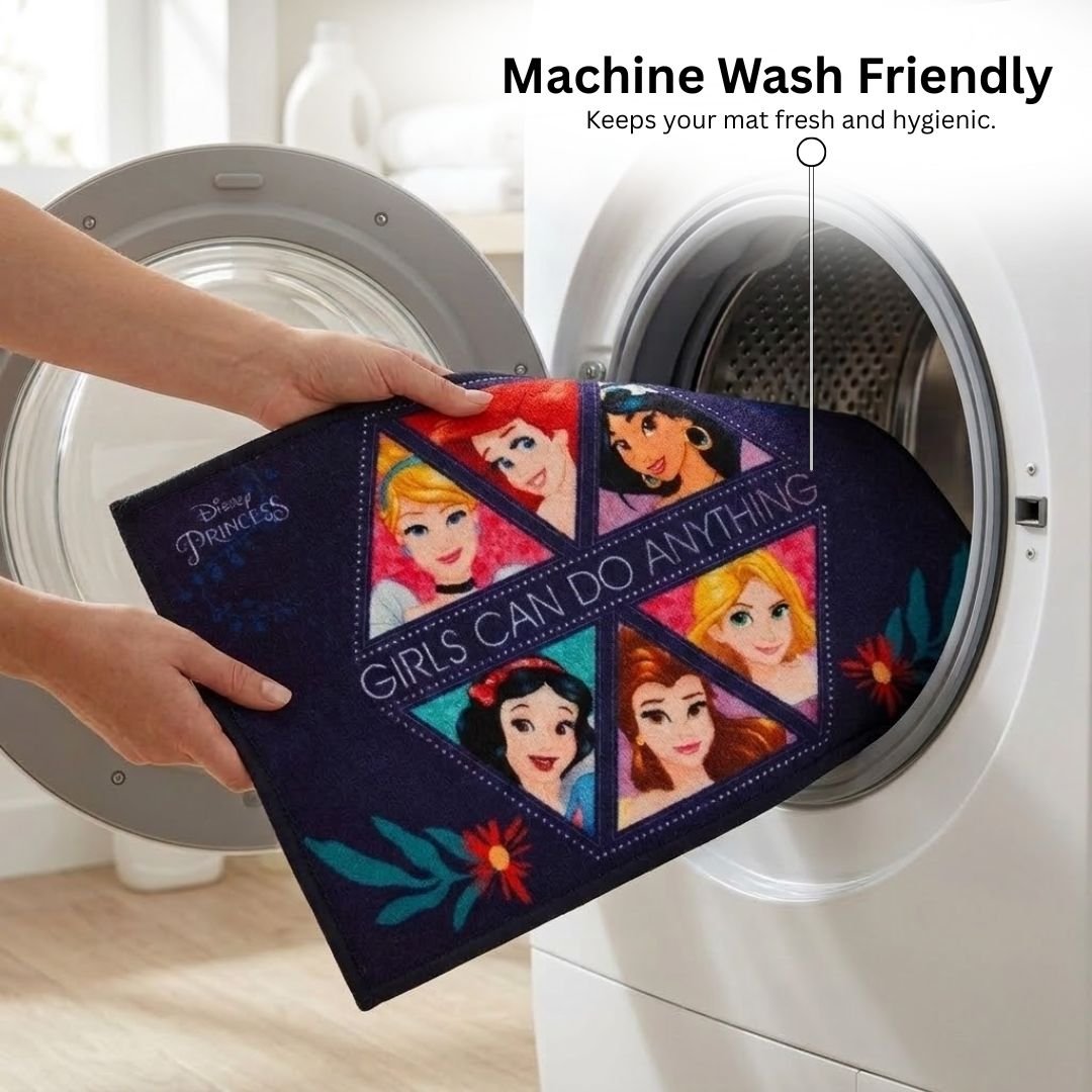 Disney Princess Girls Printed Premium Kids Bathmat by Athom Living - Athom Living