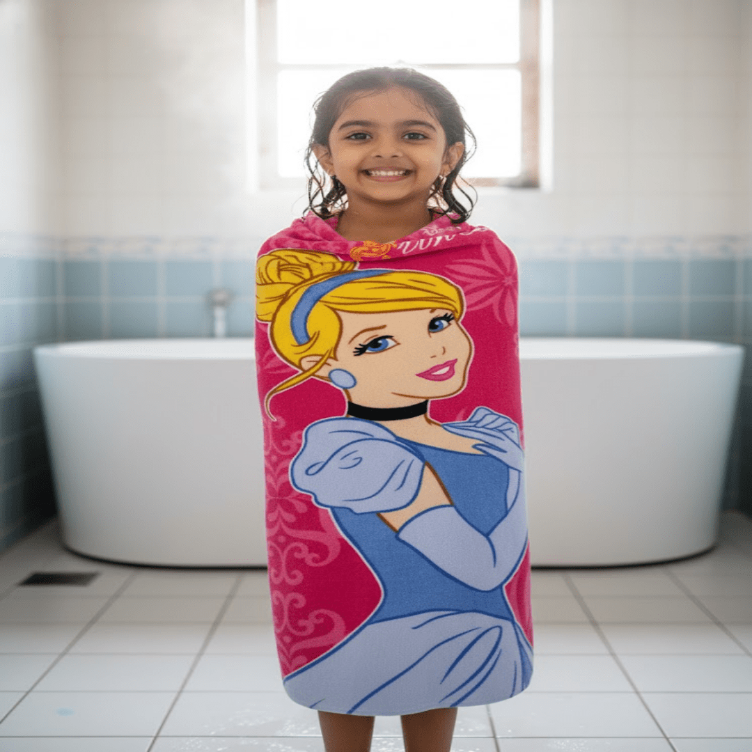 Disney Princess Kids Bath Towel and Kids Runner Carpet Combo - Pack of 2 by Athom Living - Athom Living