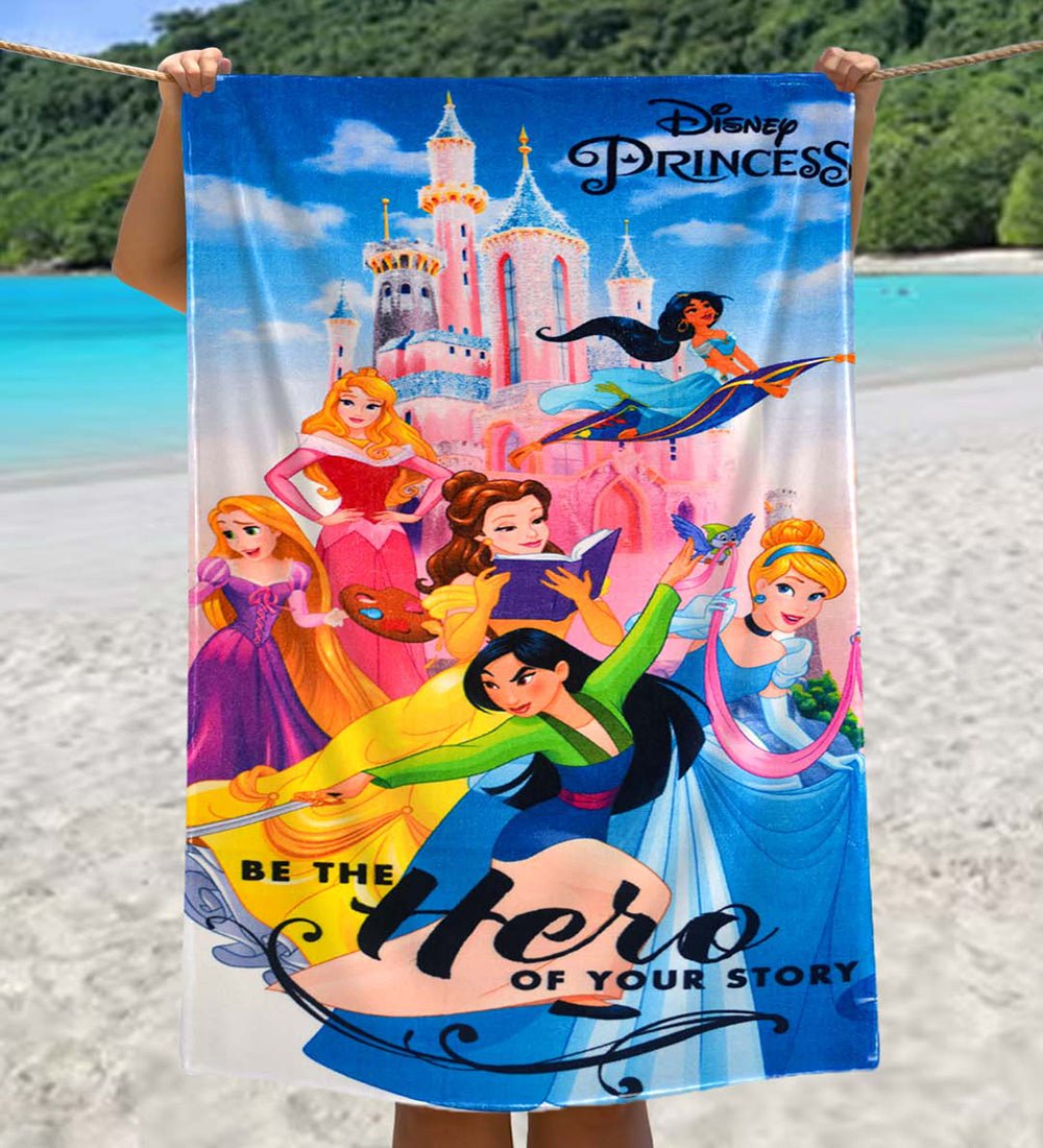 Disney Princess Kids Bath Towel – Soft & Vibrant Design by Athom Living - Athom Living