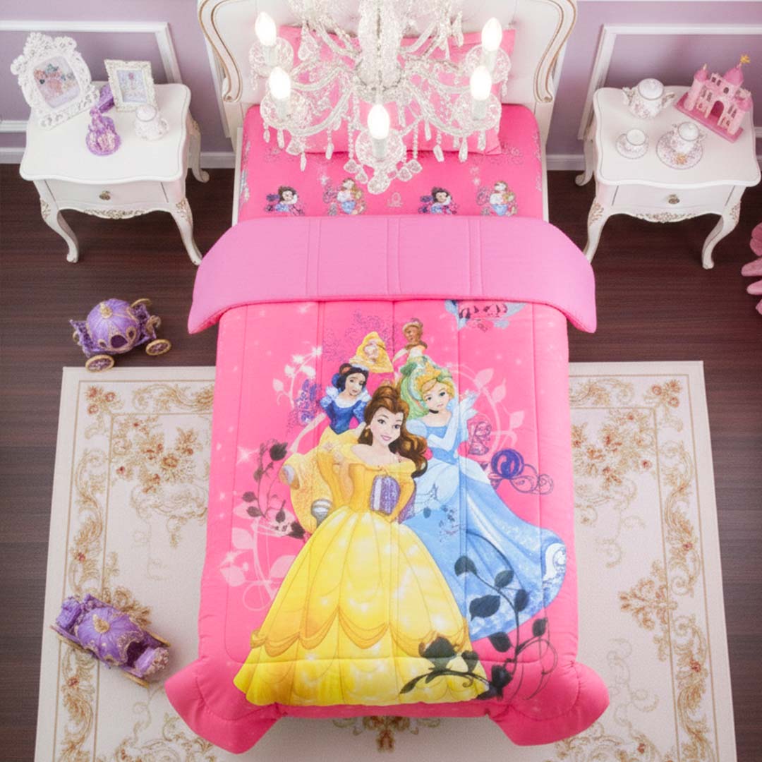 Disney Princess Kids Comforter – Single – "Follow Your Heart" by Athom Living - Athom Living