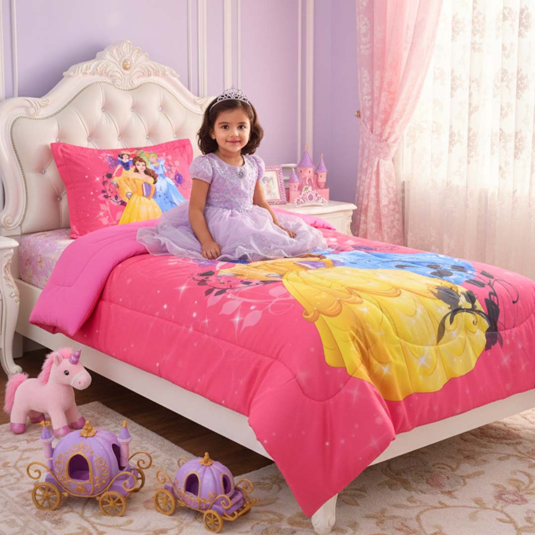 Disney Princess Kids Comforter – Single – "Follow Your Heart" by Athom Living - Athom Living