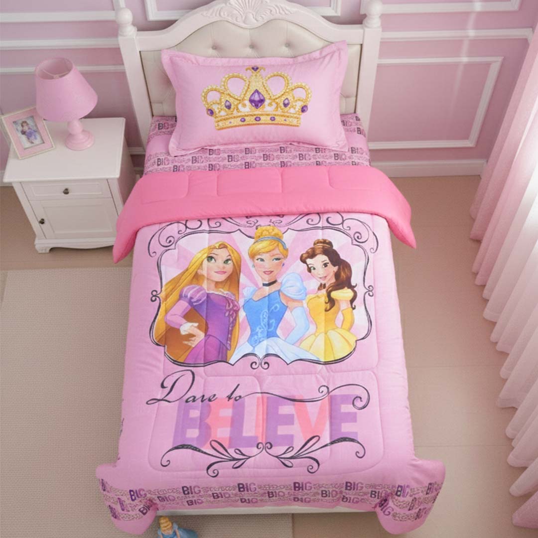 Disney Princess Kids Comforter – Single – "Magical Big Dream" by Athom Living - Athom Living