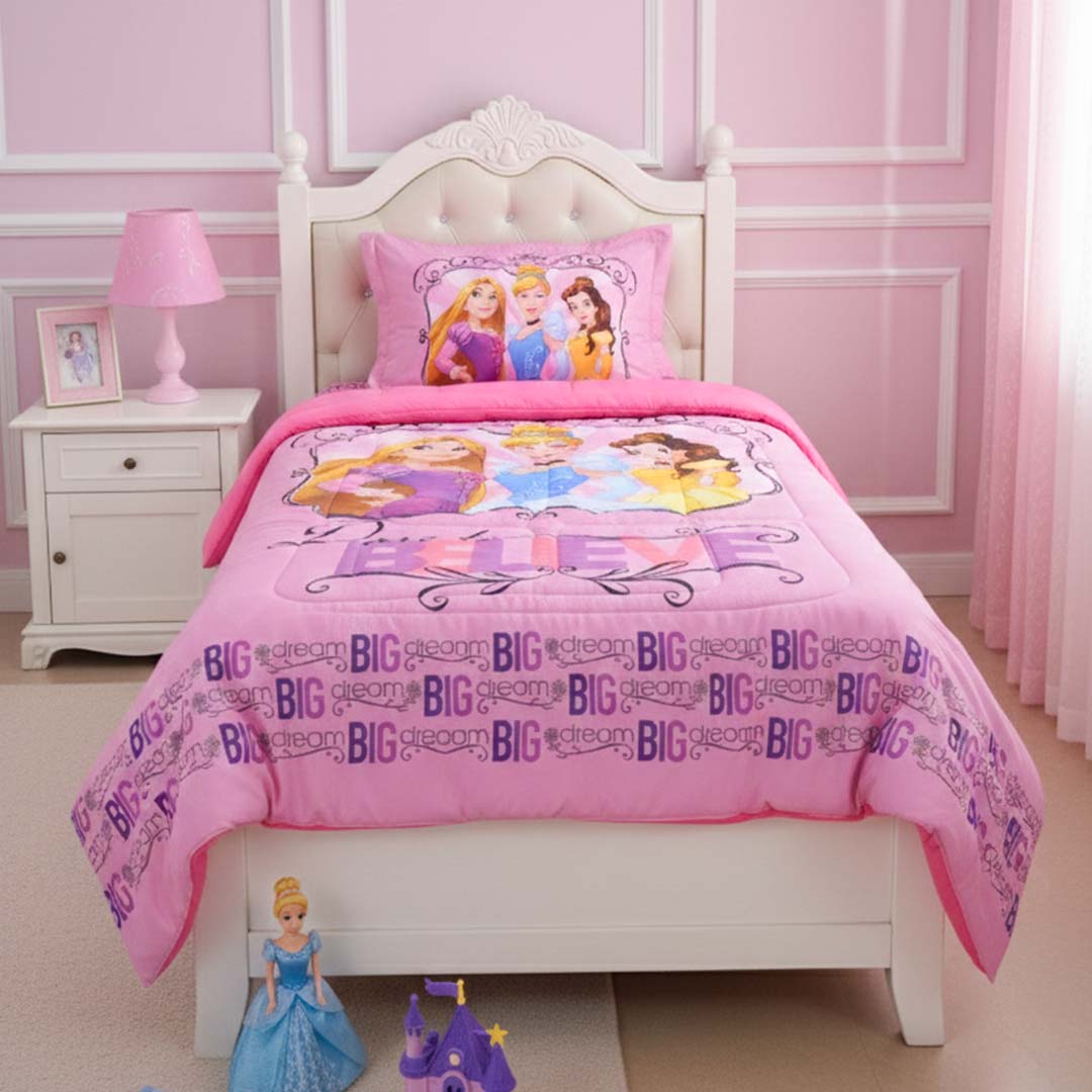 Disney Princess Kids Comforter – Single – "Magical Big Dream" by Athom Living - Athom Living