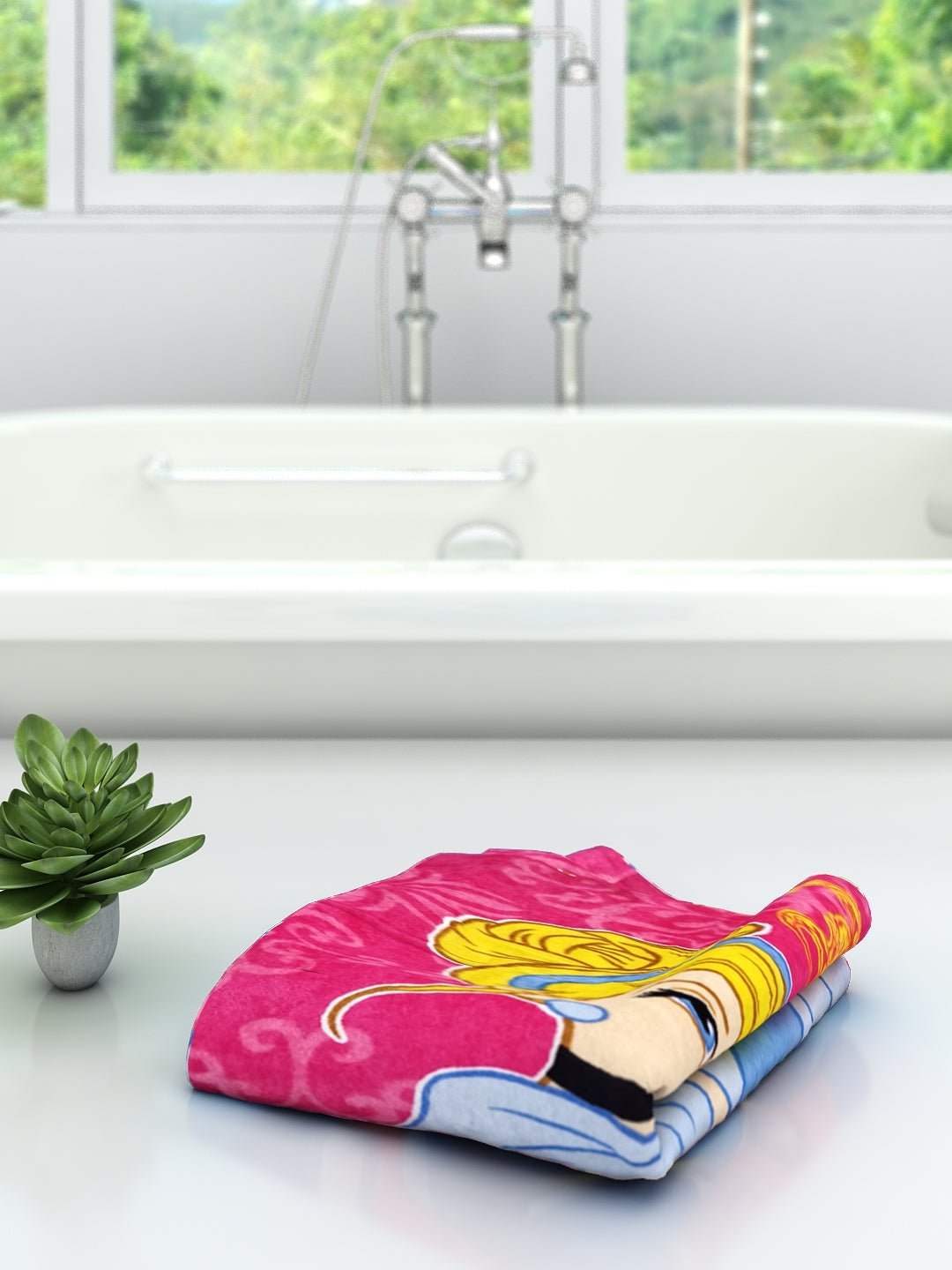 Disney Princess Kids Cotton Bath Towel by Athom Living - Athom Living