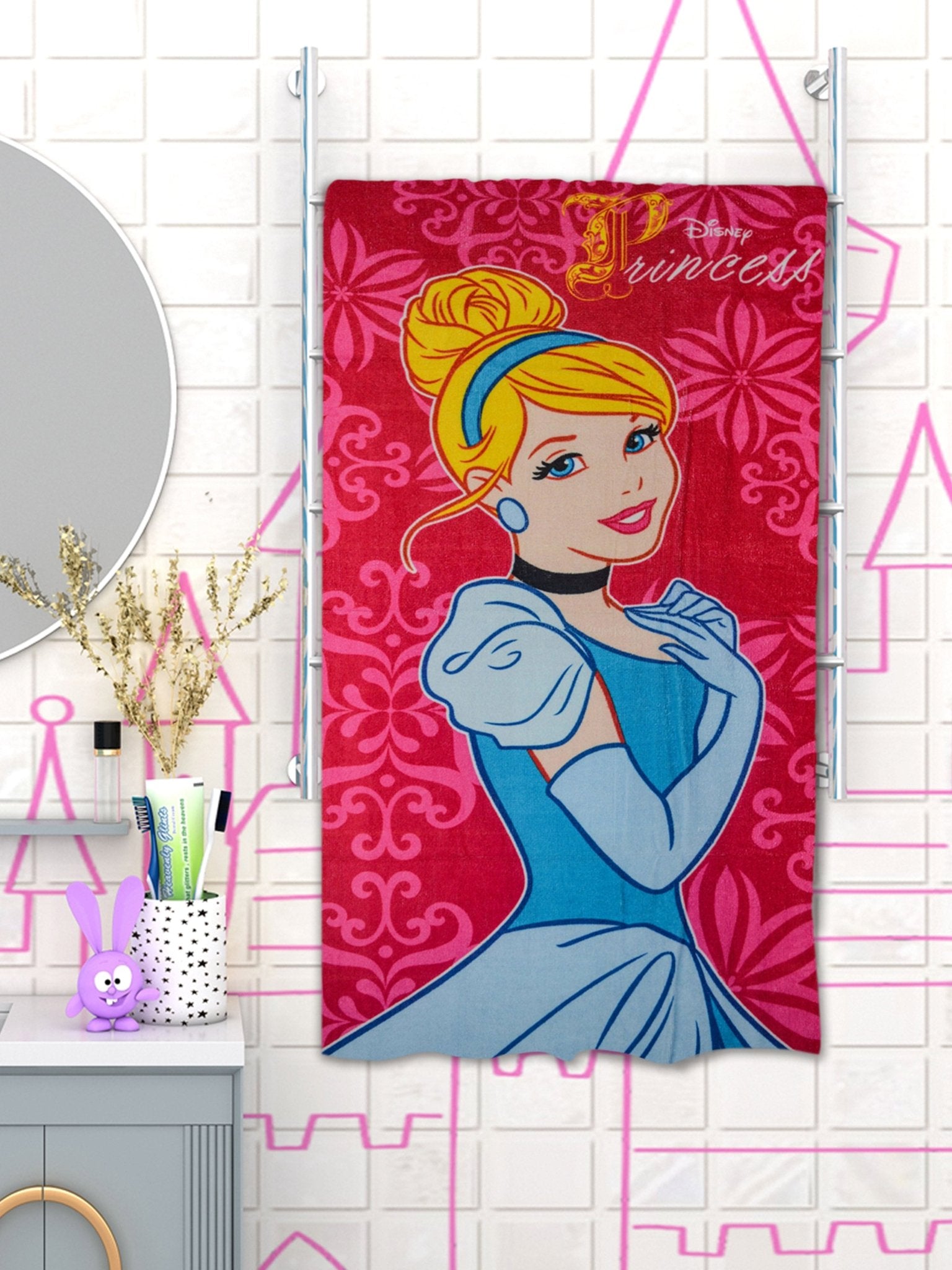 Disney Princess Kids Cotton Bath Towel by Athom Living - Athom Living