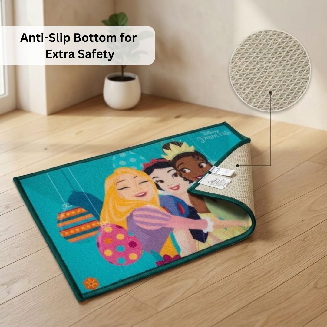 Disney Princess "Step Into a World of Royal Fun!" Anti - Slip Kids Bathmat by Athom Living - Athom Living