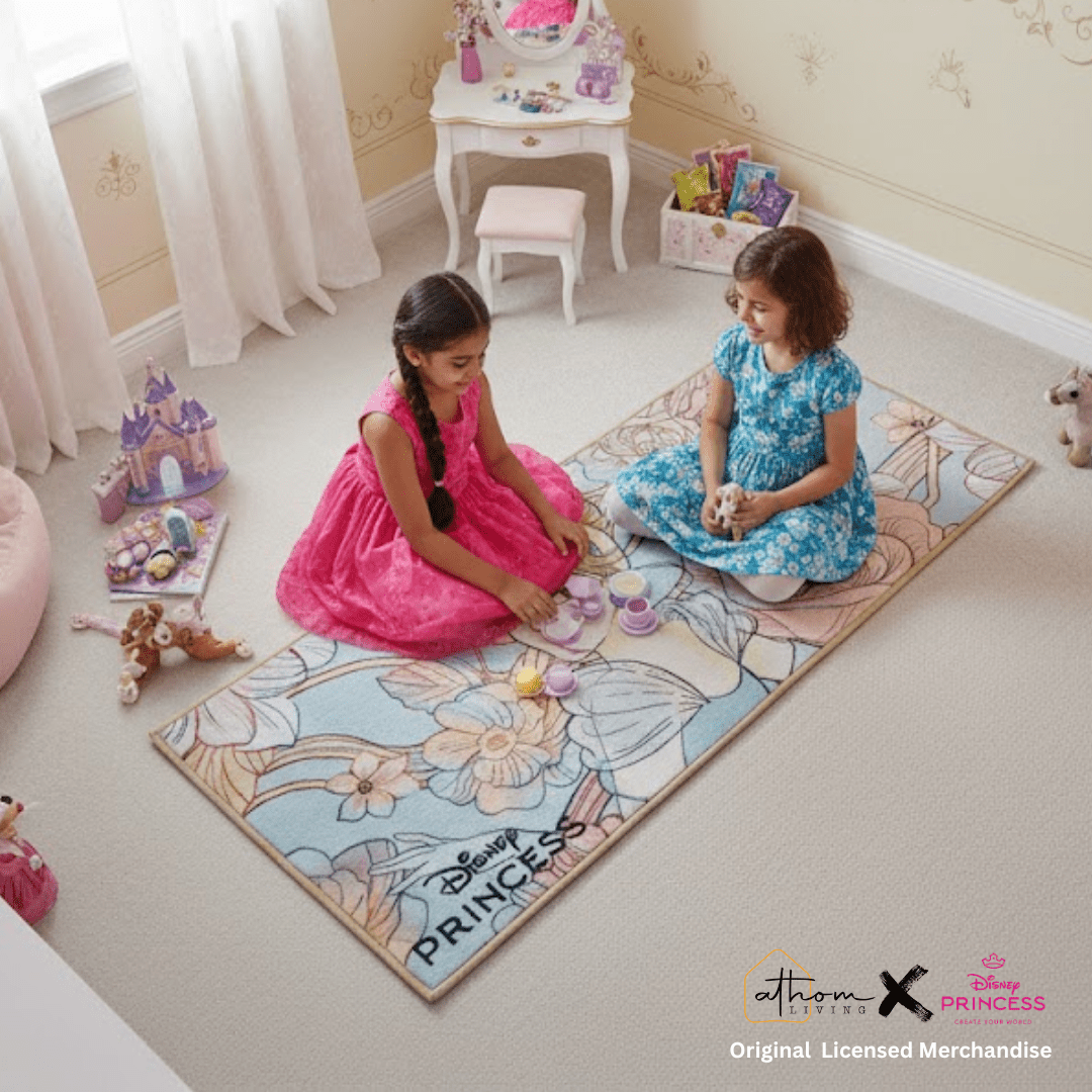 Disney Princess Theme Runner Carpet for Kids by Athom Living - Athom Living