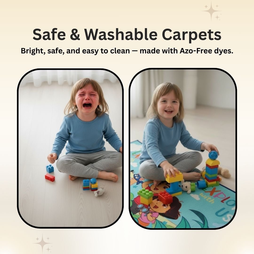 Dora Kids Printed Runner Carpet - Soft, Anti - Skid & Durable by Athom Living - Athom Living