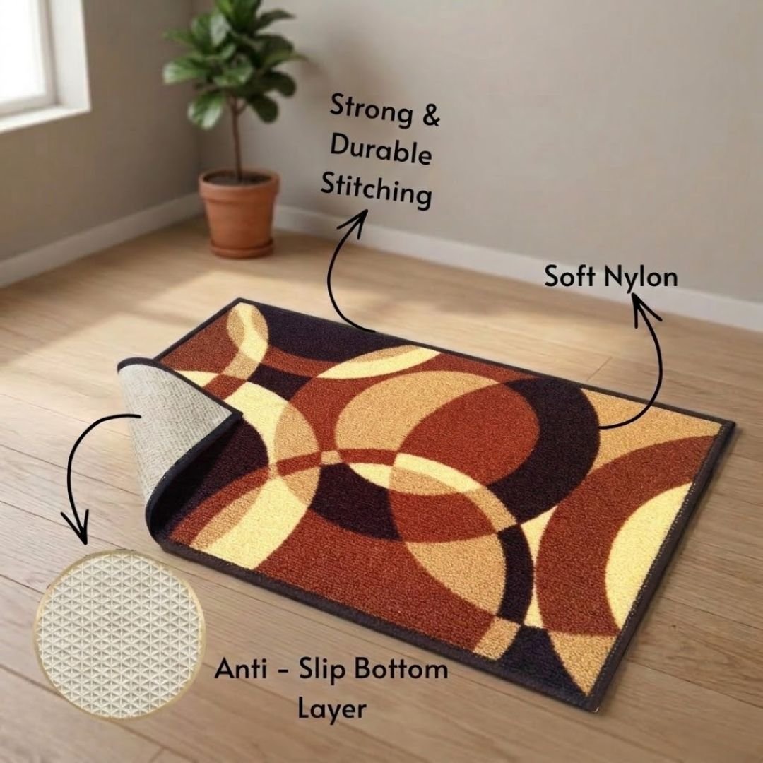 Eazy Home Premium Beige Anti - Skid Door Mat by Athom Living - Athom Living