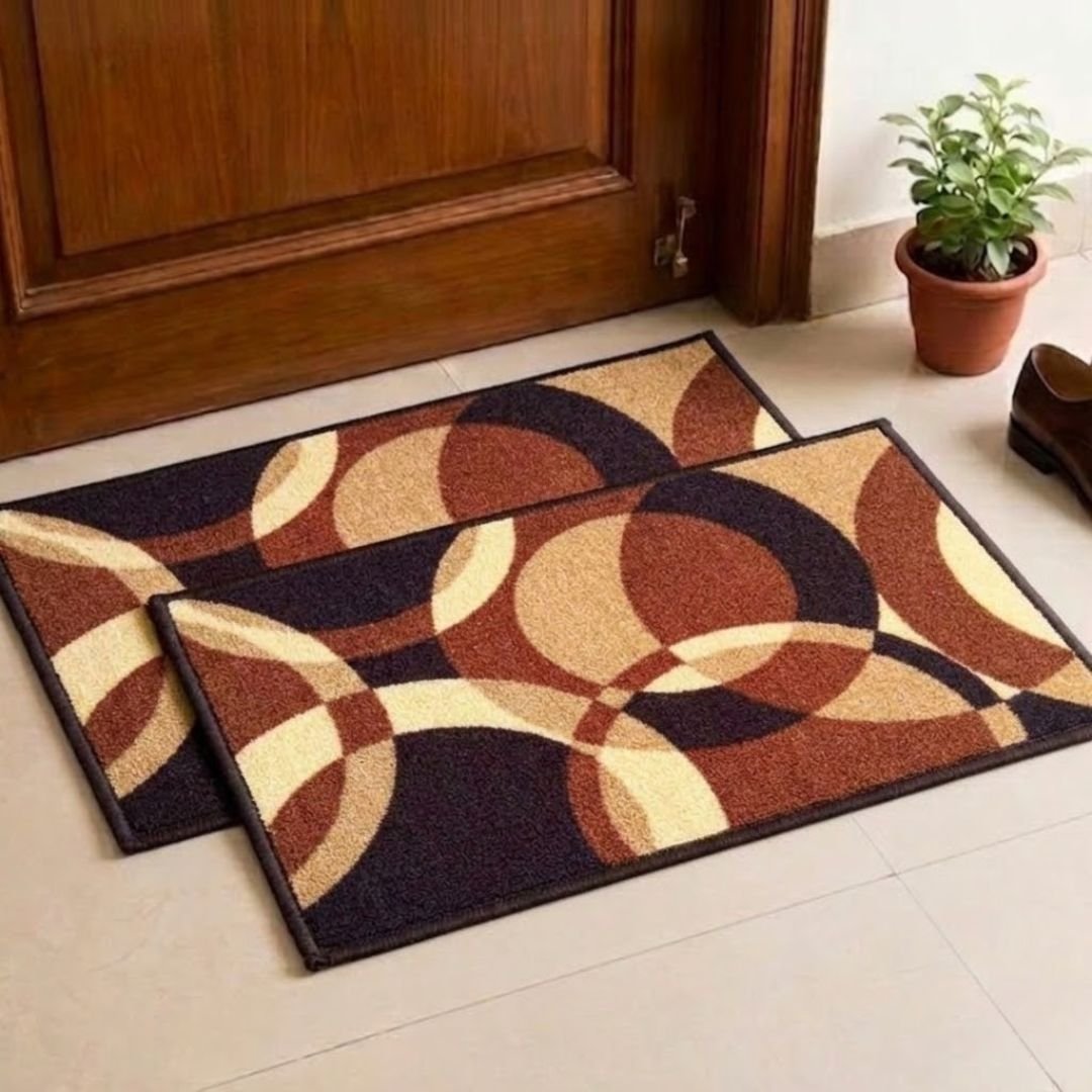 Eazy Home Premium Beige Anti - Skid Door Mat by Athom Living - Athom Living