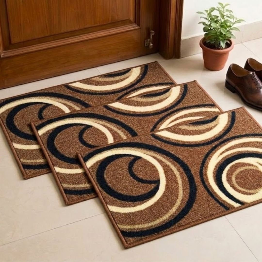 Eazy Home Premium Beige Anti - Slip Door Mat by Athom Living - Athom Living