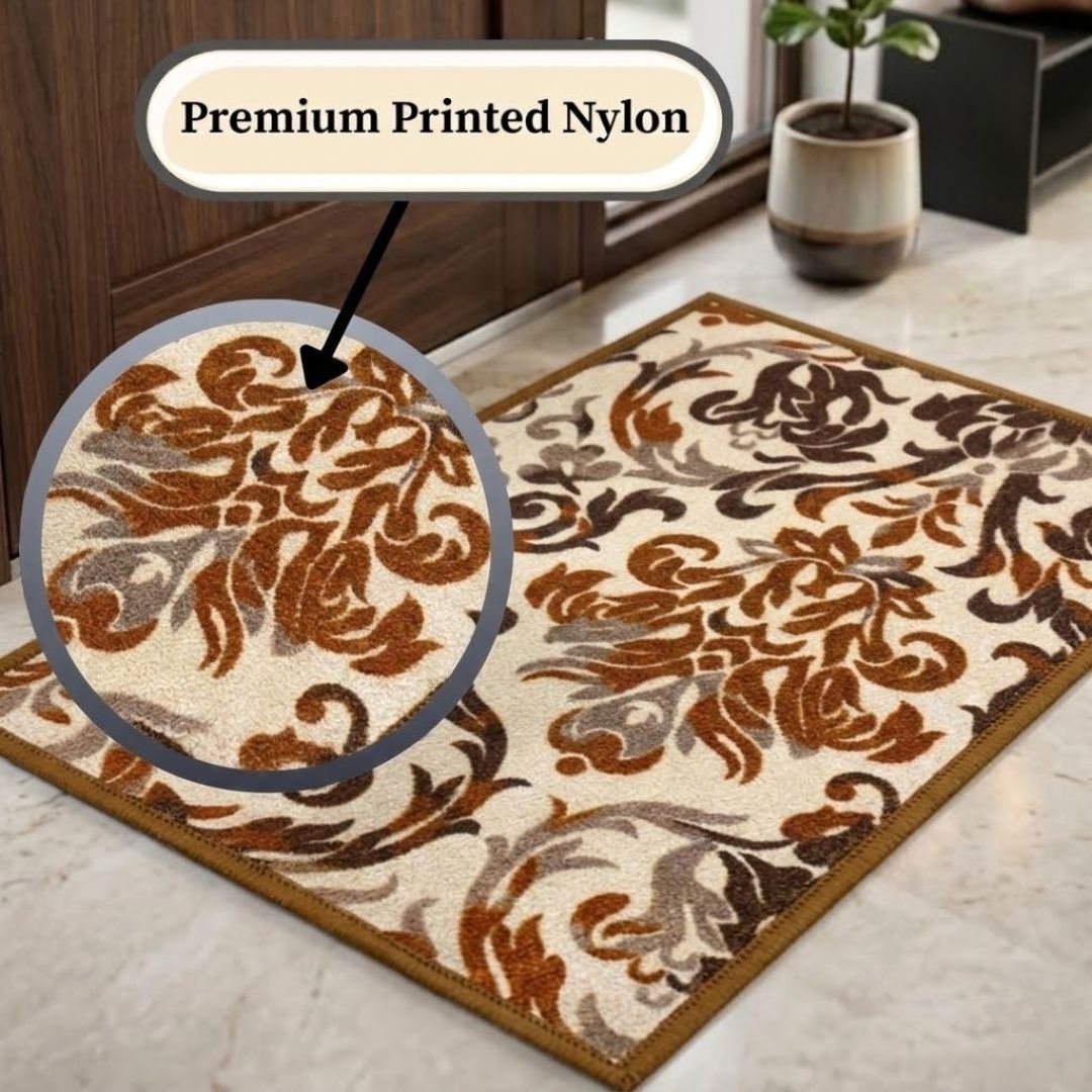Elegance Premium Anti Slip Printed Door Mat Pack of 2 by Athom Living - Athom Living