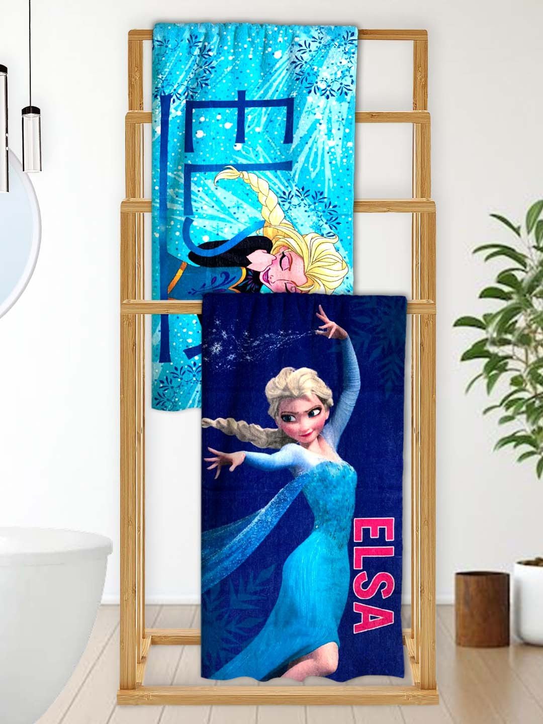 Frozen Elsa Kids Bath Towel Pack of 2 – Soft & Premium by Athom Living - Athom Living