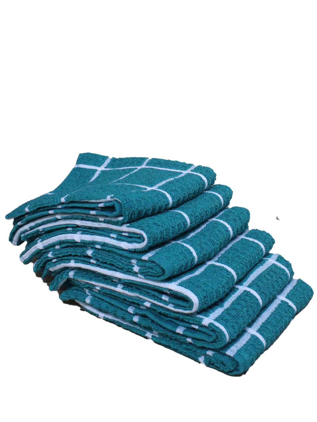 Green Cotton Soft Hand Towel (Pack of 6) by Athom Living - Athom Living