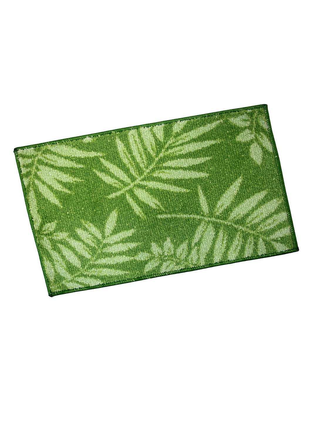 Green Leaf Premium Anti - Slip Printed Bath Mat by Athom Living - Athom Living
