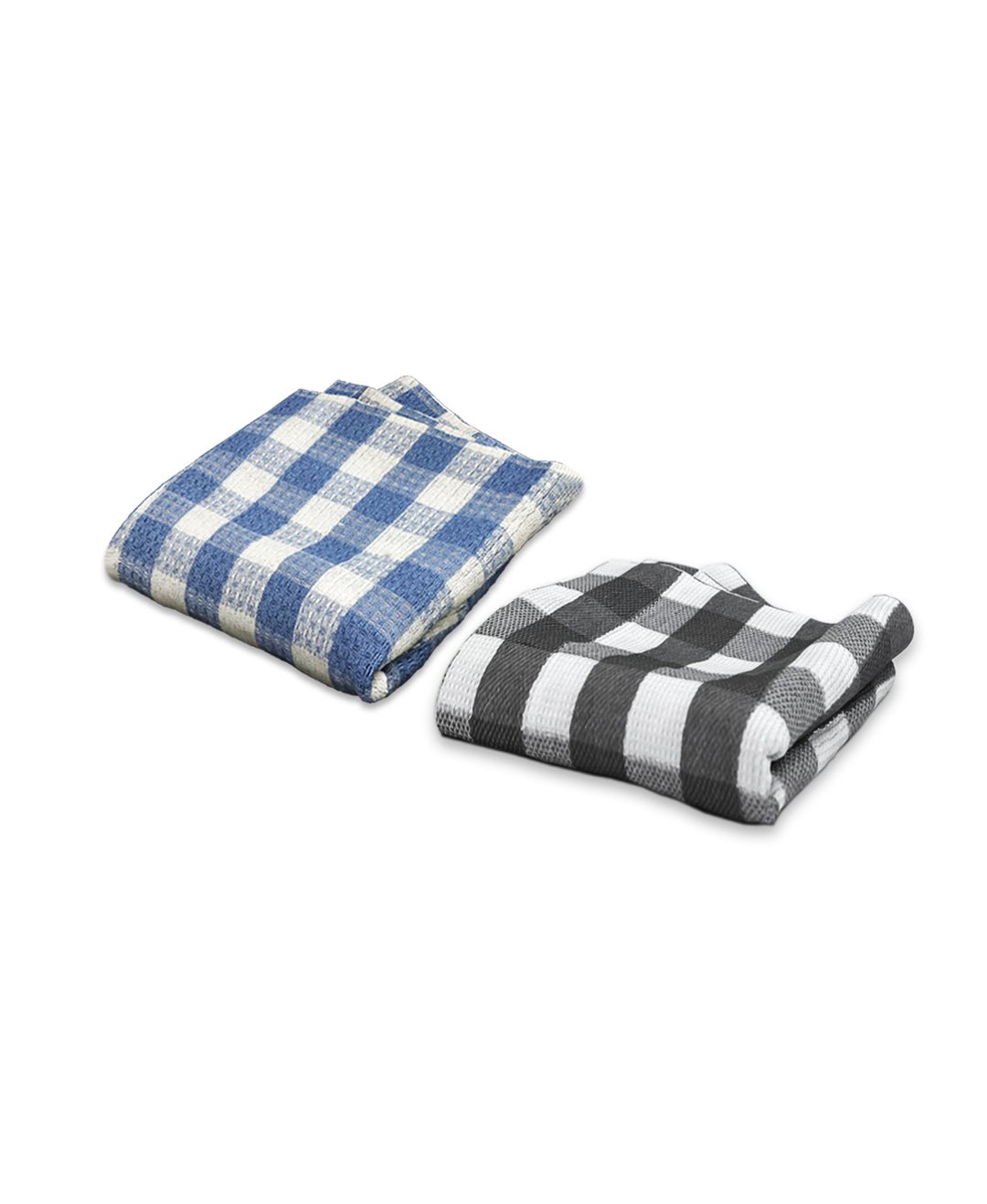 Grey & Light Blue Light weight Premium Cotton Bath Towel (Pack of 2) by Athom Living - Athom Living