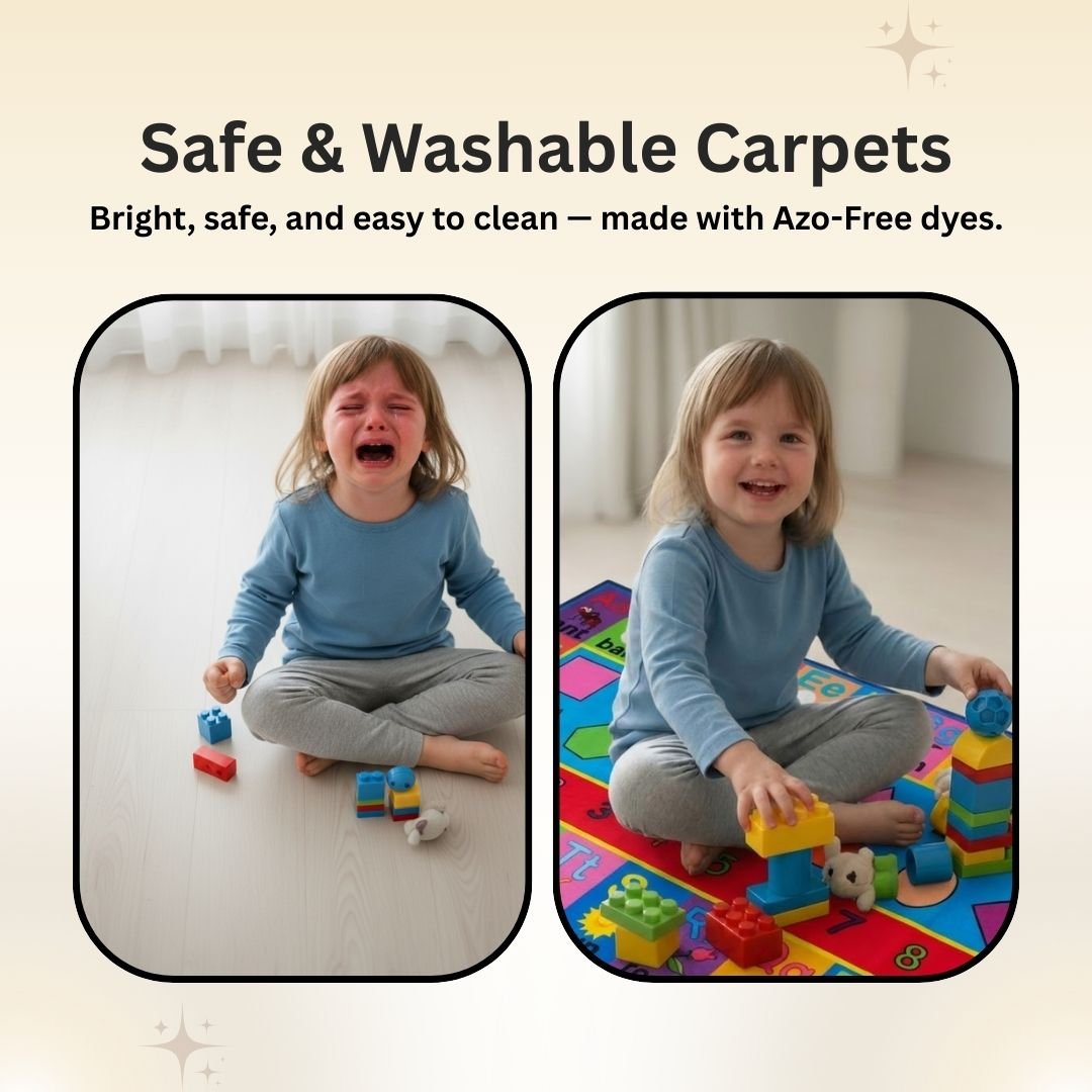 Kids Alphabetic Anti Slip Runner Carpet - Safe & Fun Play by Athom Living - Athom Living