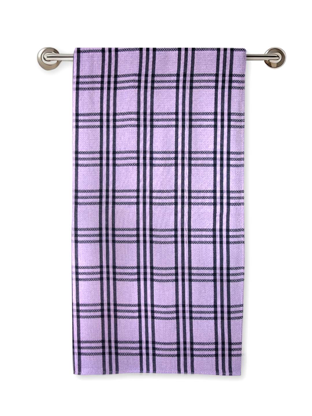 Lavender Premium Waffle Cotton Bath Towel (Pack of 2) by Athom Living - Athom Living