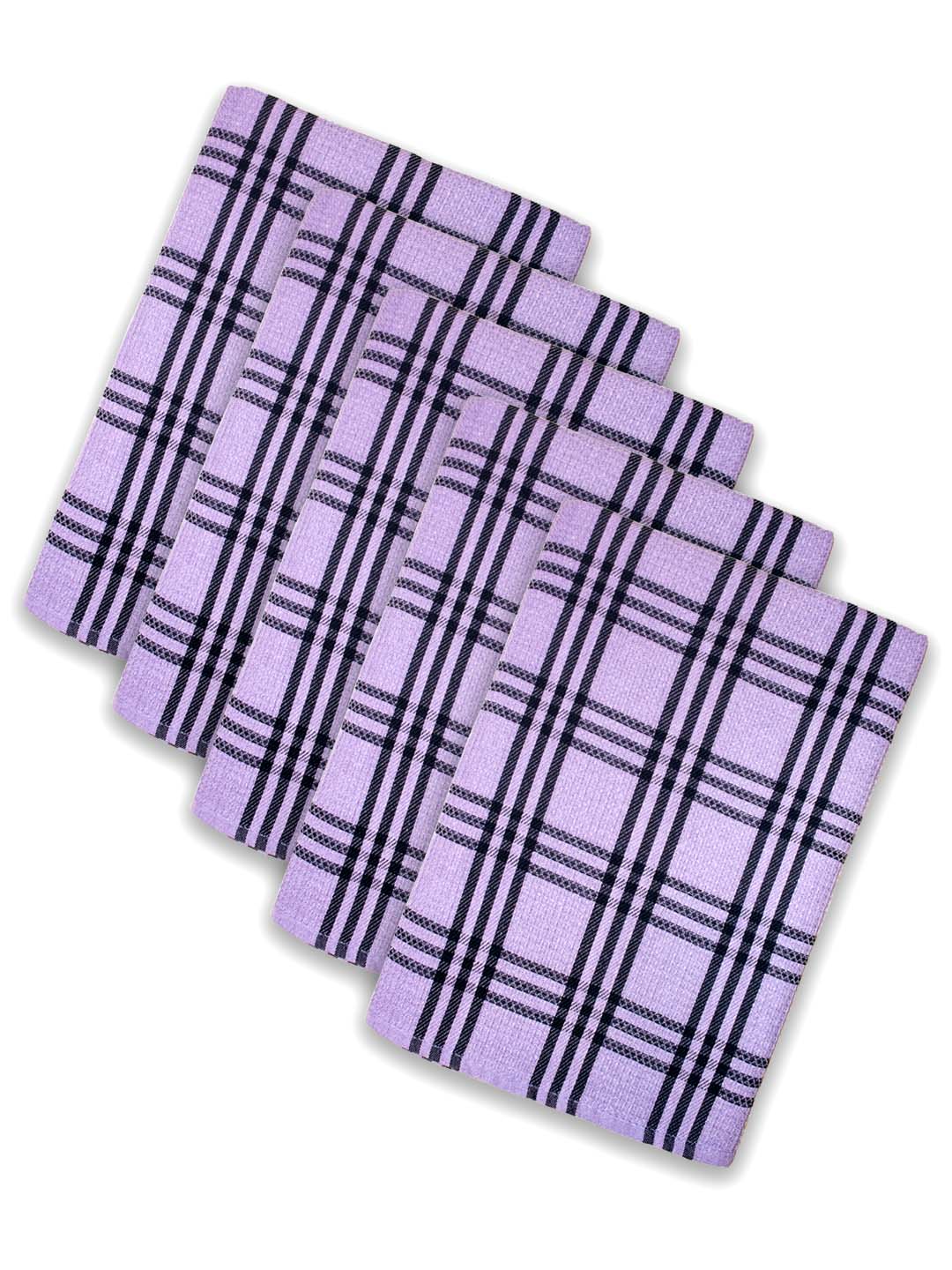 Lavender Premium Waffle Cotton Bath Towel (Pack of 5) by Athom Living - Athom Living