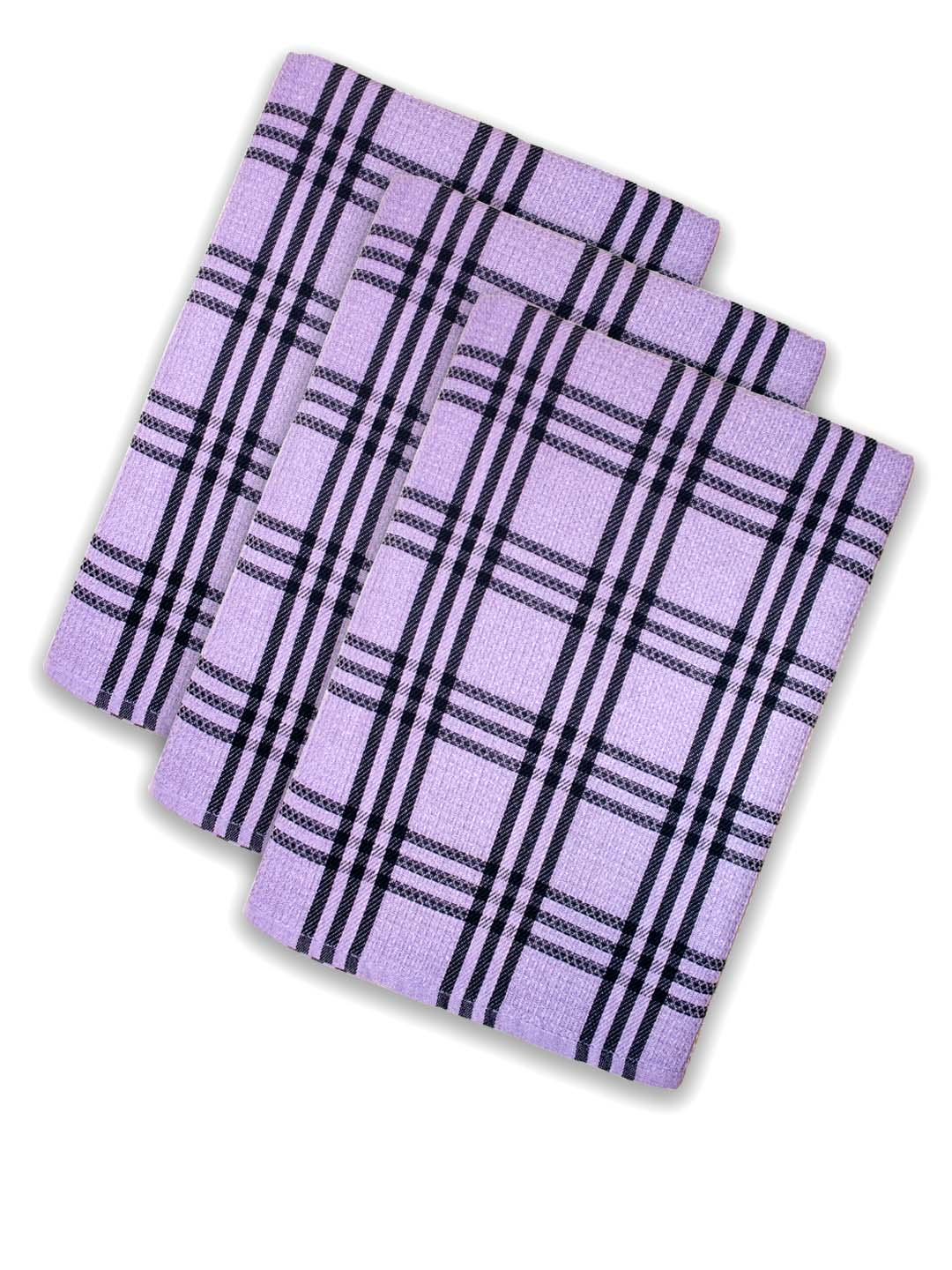 Lavender Waffle Cotton Bath Towel (Pack of 3) by Athom Living - Athom Living