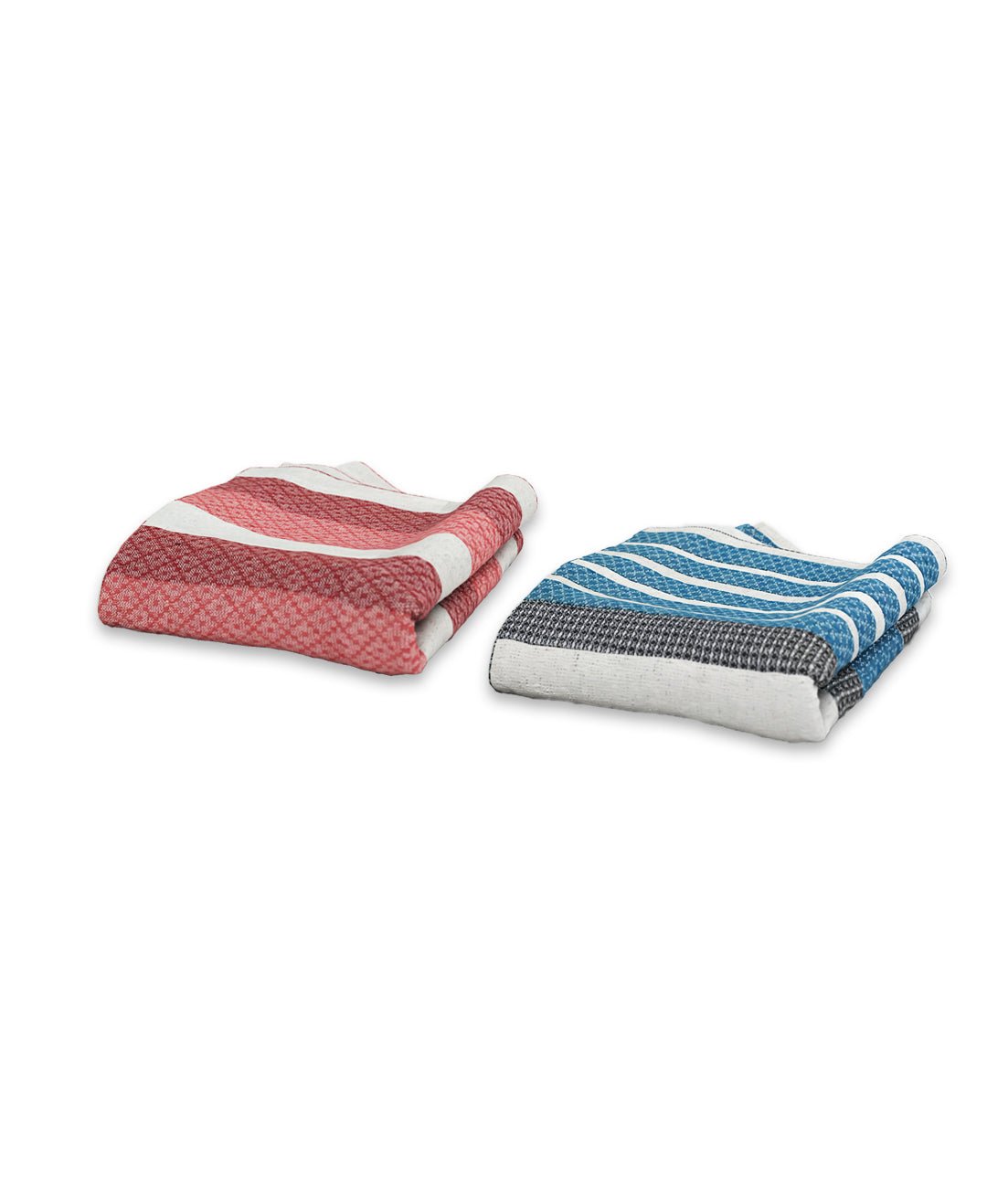 Light Blue & Rose Pink Light Weight Premium Cotton Bath Towel (Pack of 2) by Athom Living - Athom Living