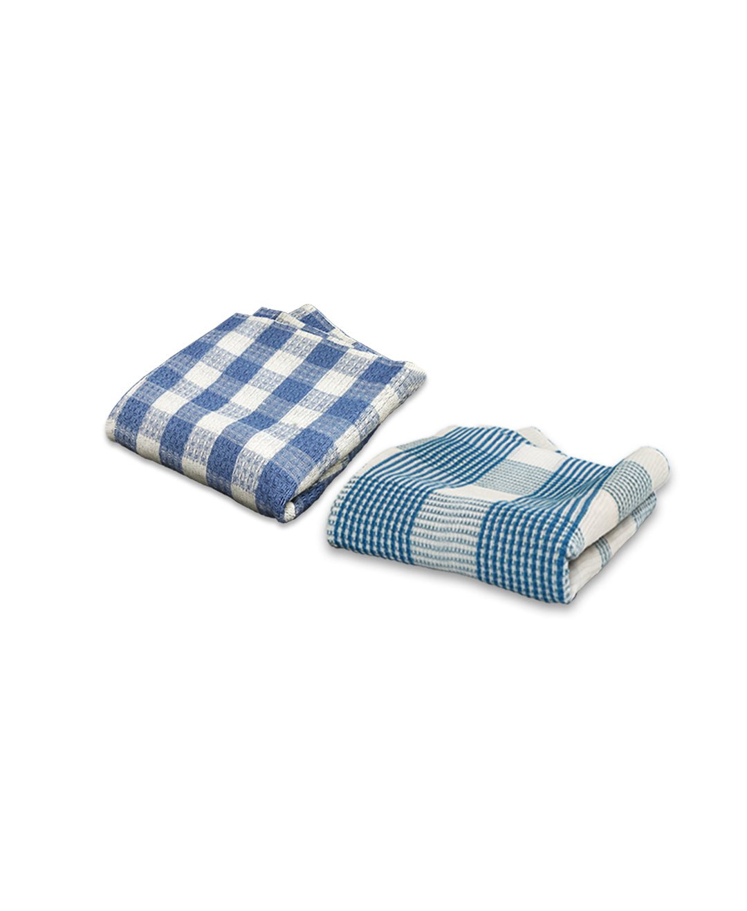Light & Dark Blue Light weight Premium Cotton Bath Towel (Pack of 2) by Athom Living - Athom Living
