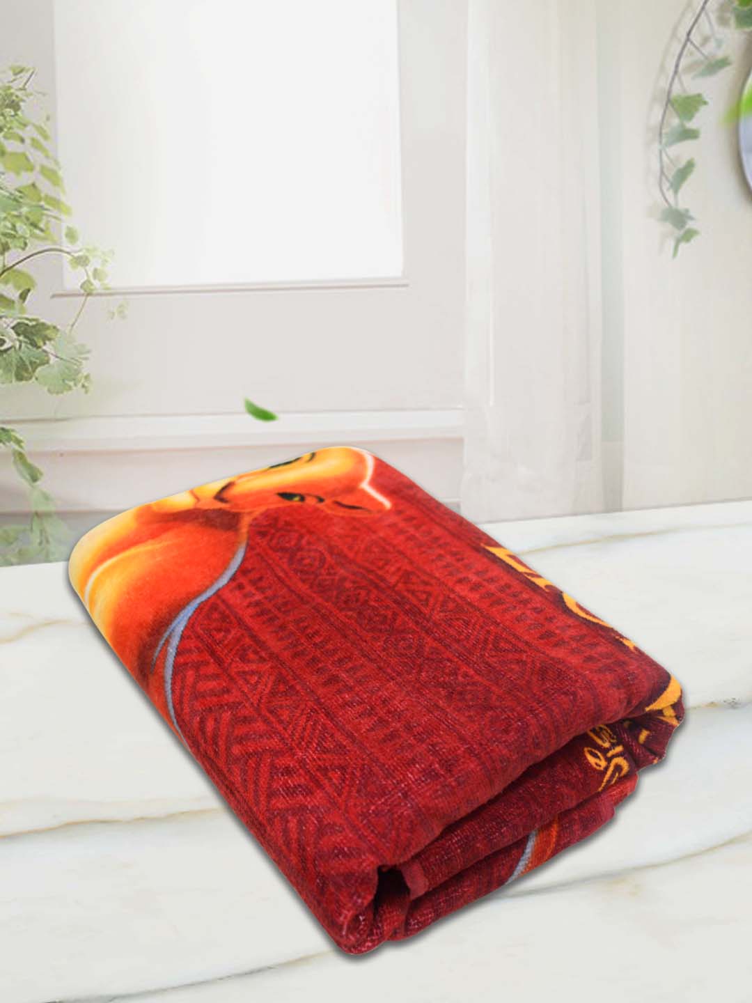 Lion King Kids Bath Towel with Super Absorbency & Attractive Print by Athom Living - Athom Living