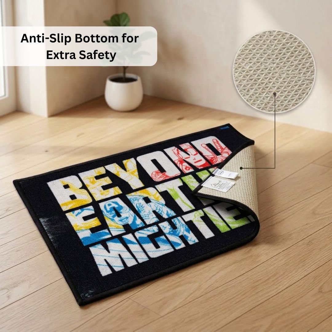 Marvel Avenger Assembled & Beyond Earth's Mightiest Kids Bathmat Combo - Pack of 2 by Athom Living - Athom Living