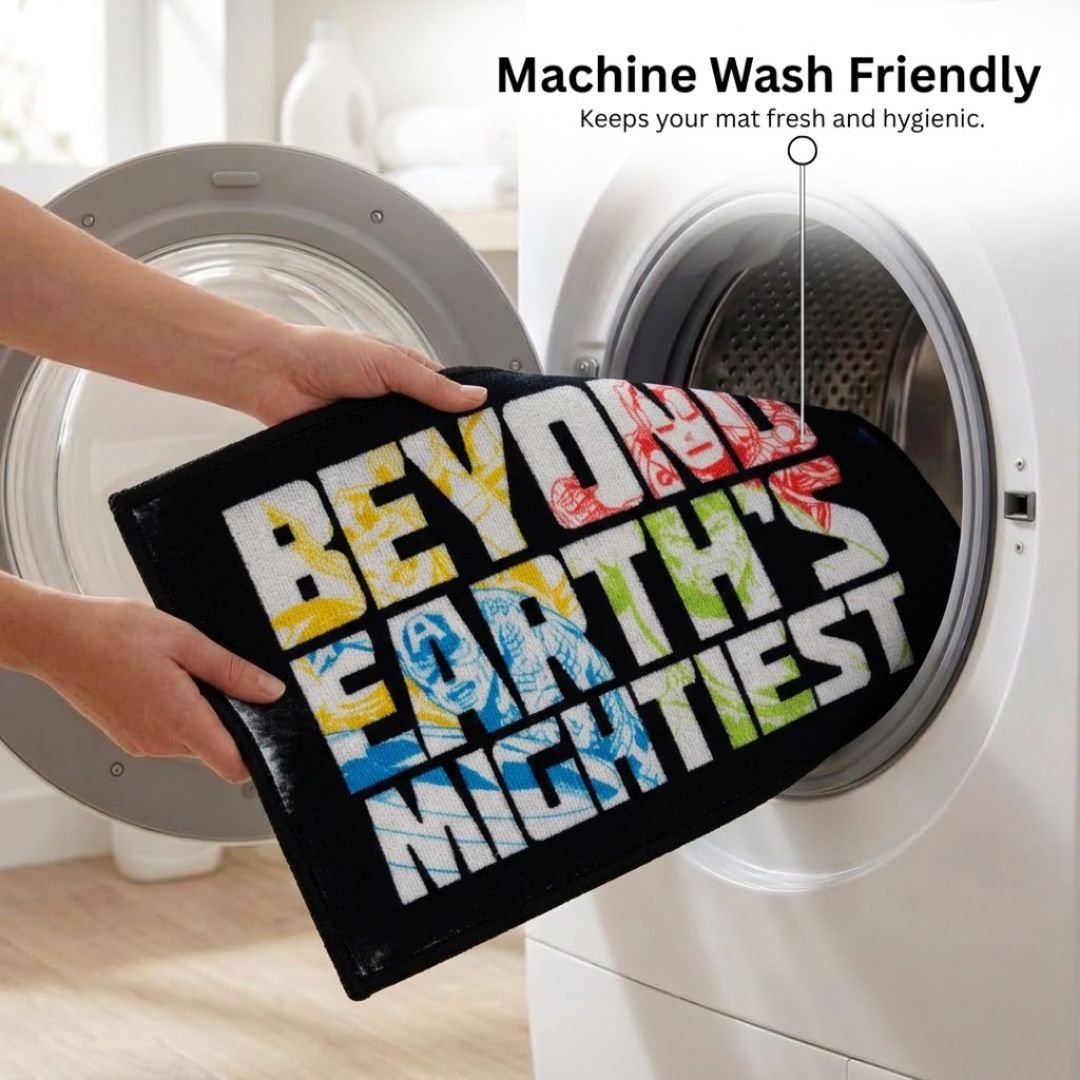 Marvel Avenger Assembled & Beyond Earth's Mightiest Kids Bathmat Combo - Pack of 2 by Athom Living - Athom Living