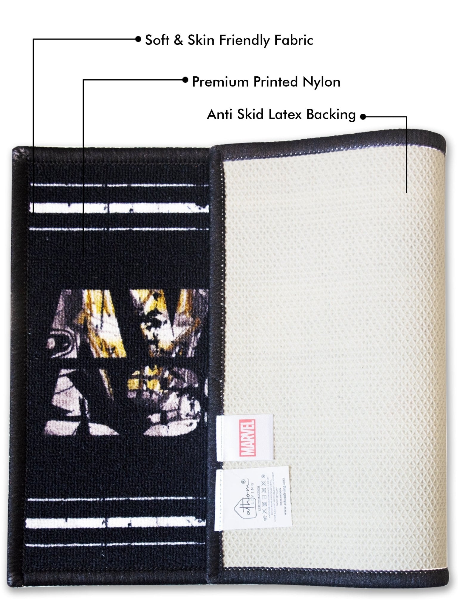 Marvel Avenger Assembled & Beyond Earth's Mightiest Kids Bathmat Combo - Pack of 2 by Athom Living - Athom Living