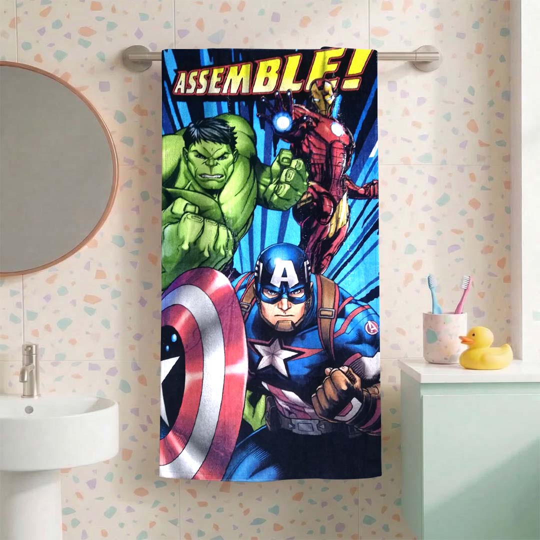 Marvel 'Avengers - Assemble' Kids Hooded and Bath Towel Combo by Athom Living - Athom Living