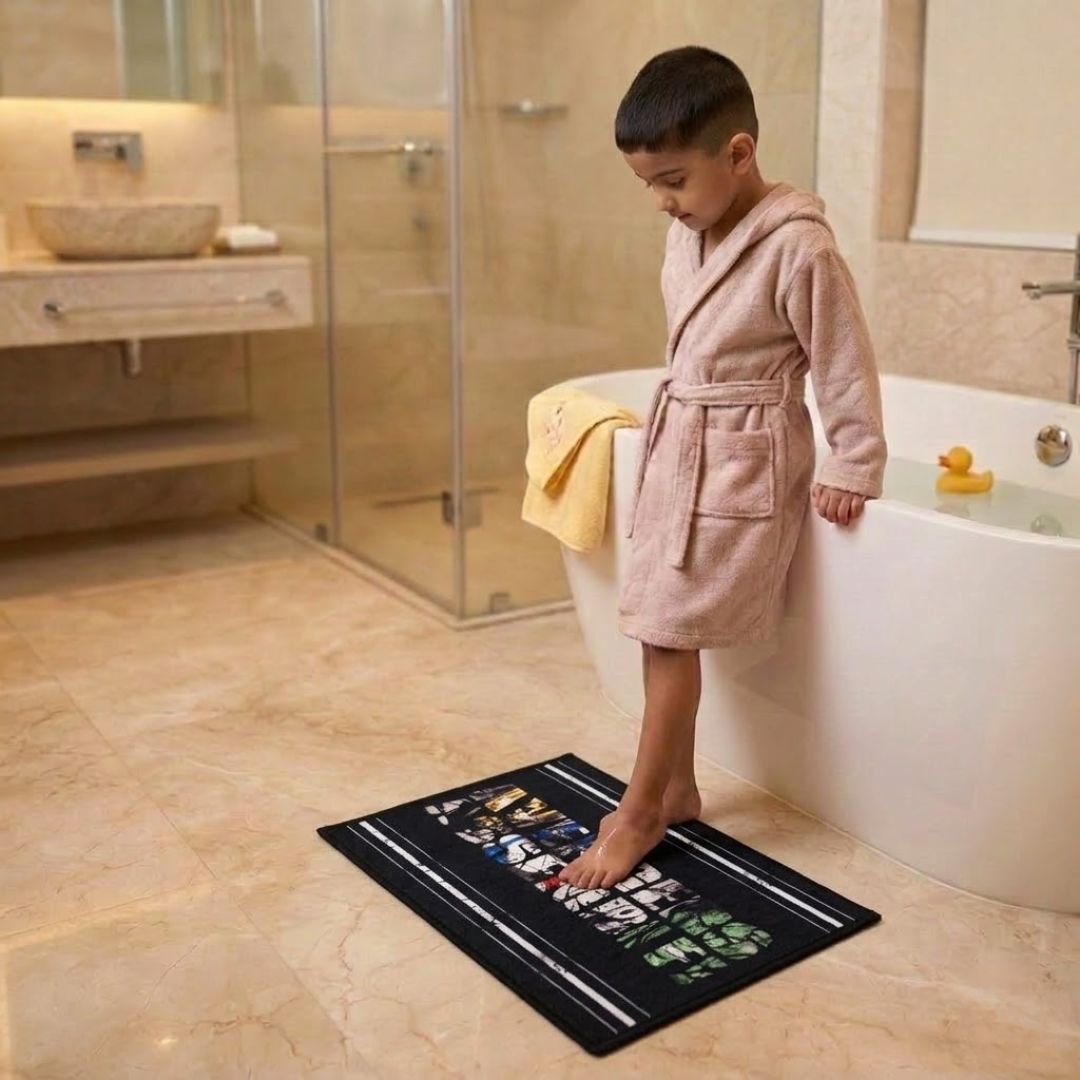 Marvel "Avengers Assembled" Anti - Slip Kids Bathmat by Athom Living - Athom Living