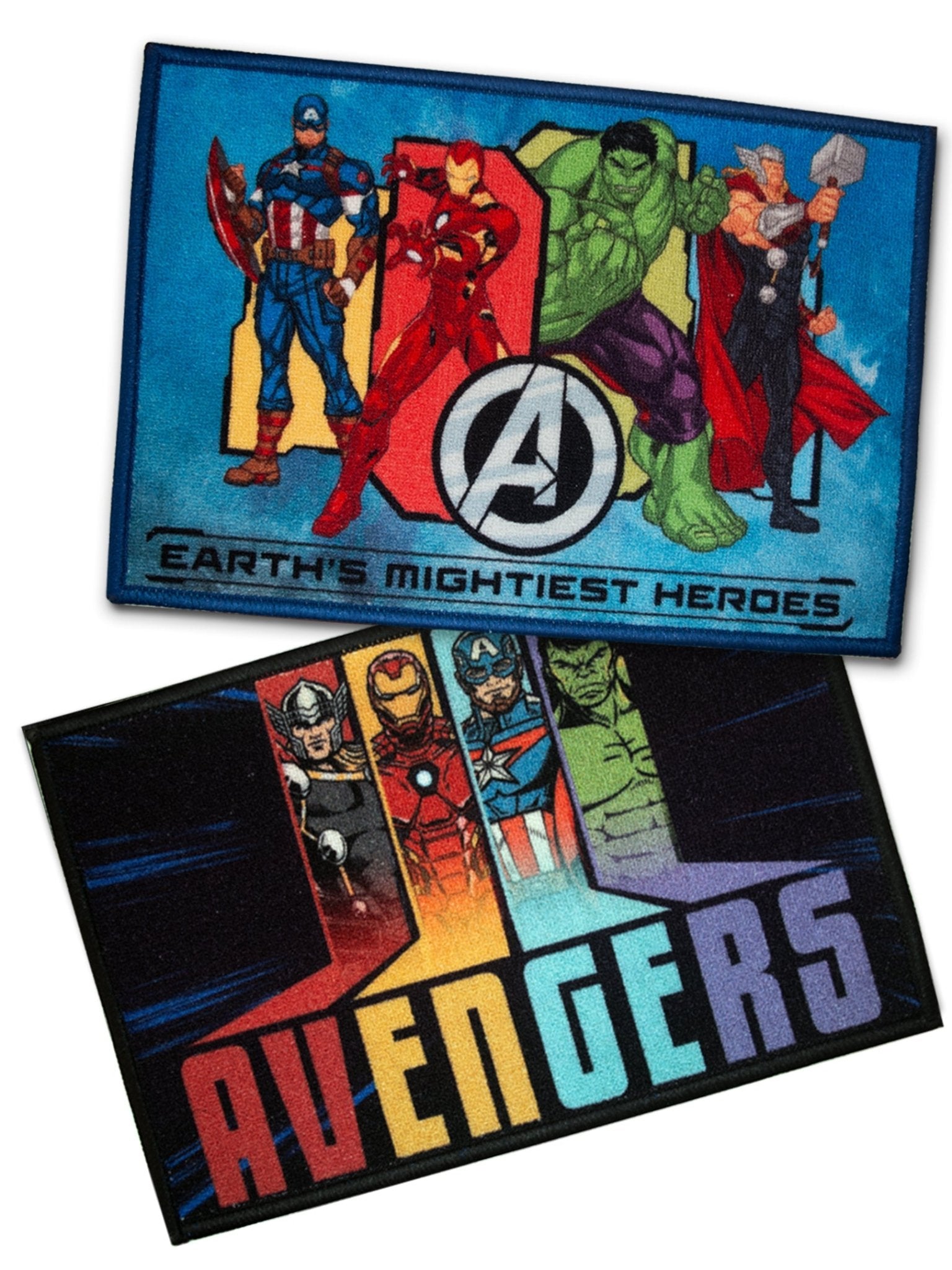 Marvel Avengers Character Kids Bathmat Combo - Pack of 2 by Athom Living - Athom Living