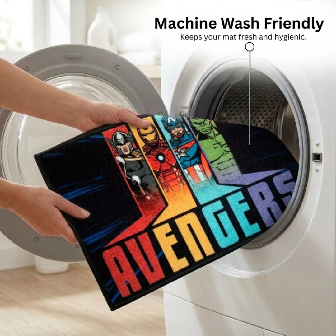 Marvel Avengers Character Kids Bathmat Combo - Pack of 2 by Athom Living - Athom Living