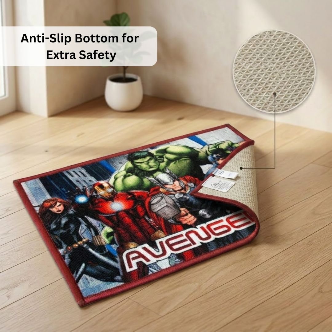 Marvel Avengers "Earth’s Mightiest Heroes" Anti - Skid Kids Bathmats by Athom Living - Athom Living