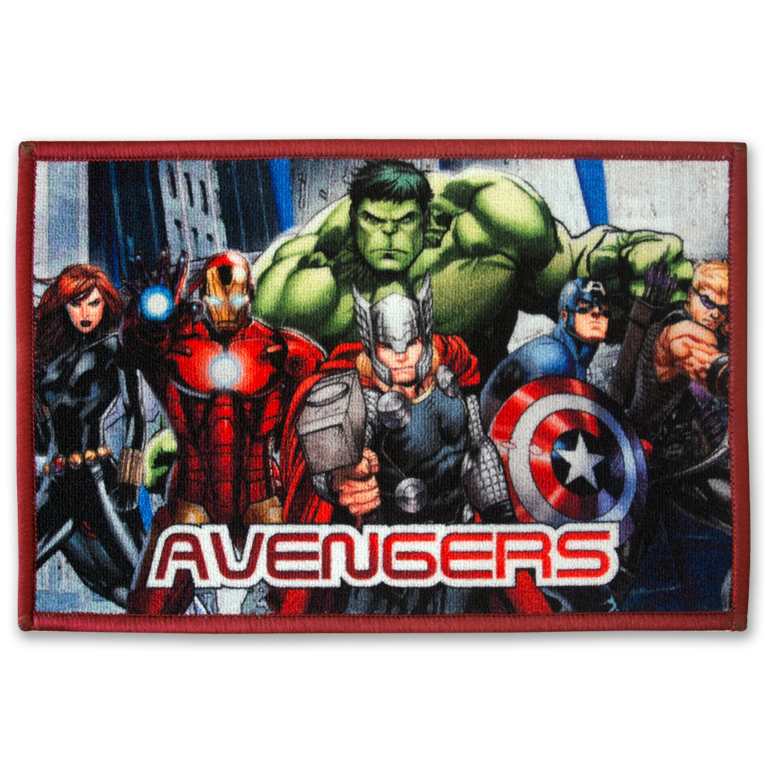 Marvel Avengers "Earth’s Mightiest Heroes" Anti - Skid Kids Doormat by Athom Living - Athom Living
