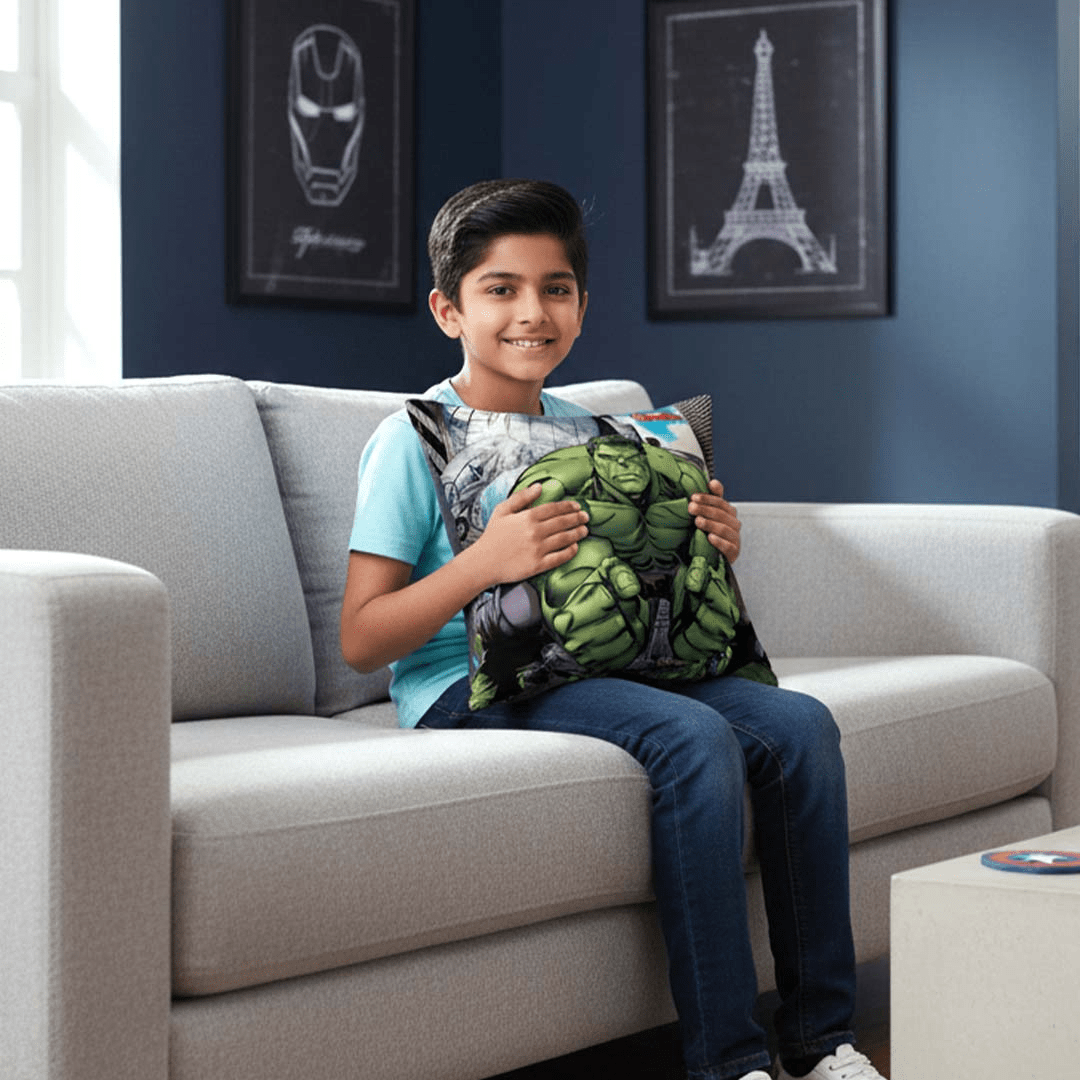 Marvel Avengers Hulk Cushion Cover 16x16 /40x40cm - Athom Living