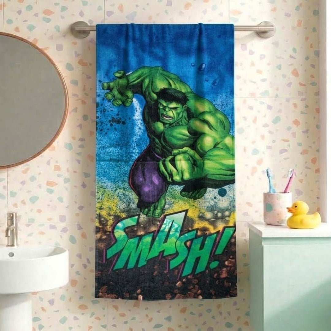 Marvel 'Avengers - Hulk' Kids Hooded Towel and Bath Towel Combo by Athom Living - Athom Living