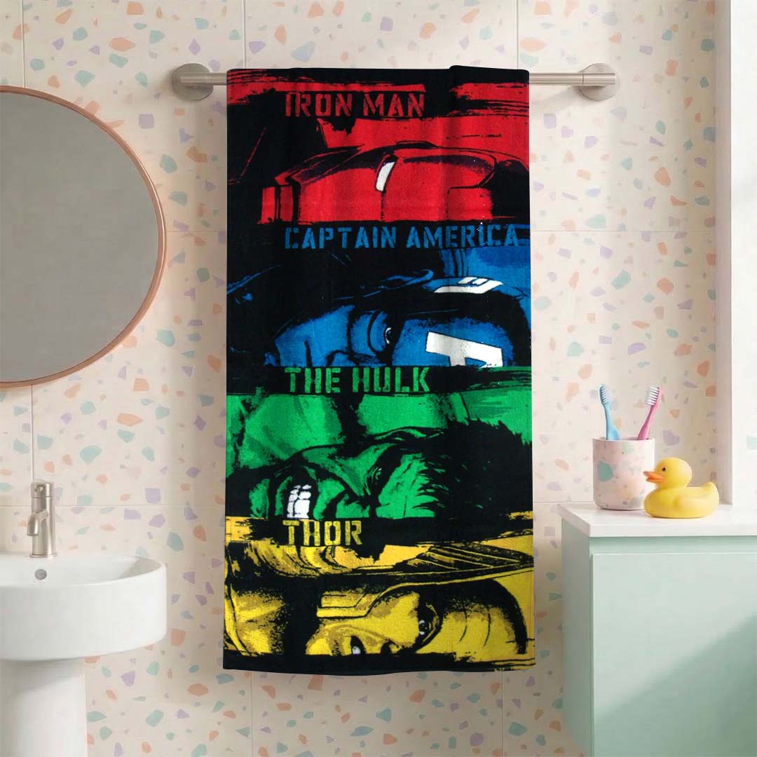 Marvel 'Avengers - Hulk' Kids Hooded Towel and Kids Bath Towel Combo by Athom Living - Athom Living