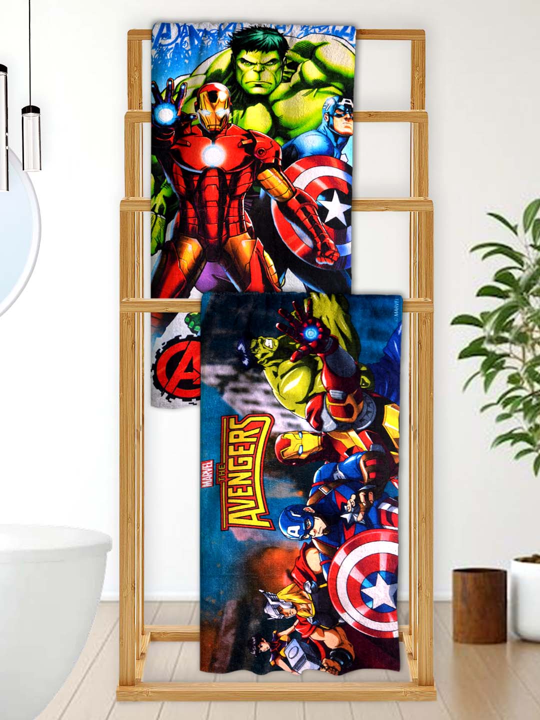 Marvel Avengers Kids Bath Towel Pack of 2 – Soft & Vibrant by Athom Living - Athom Living