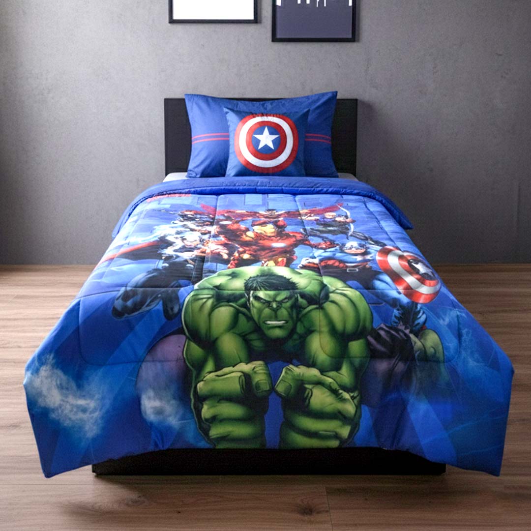 Marvel Avengers Kids Comforter – Epic Hero Dreams – Single – by Athom Living - Athom Living