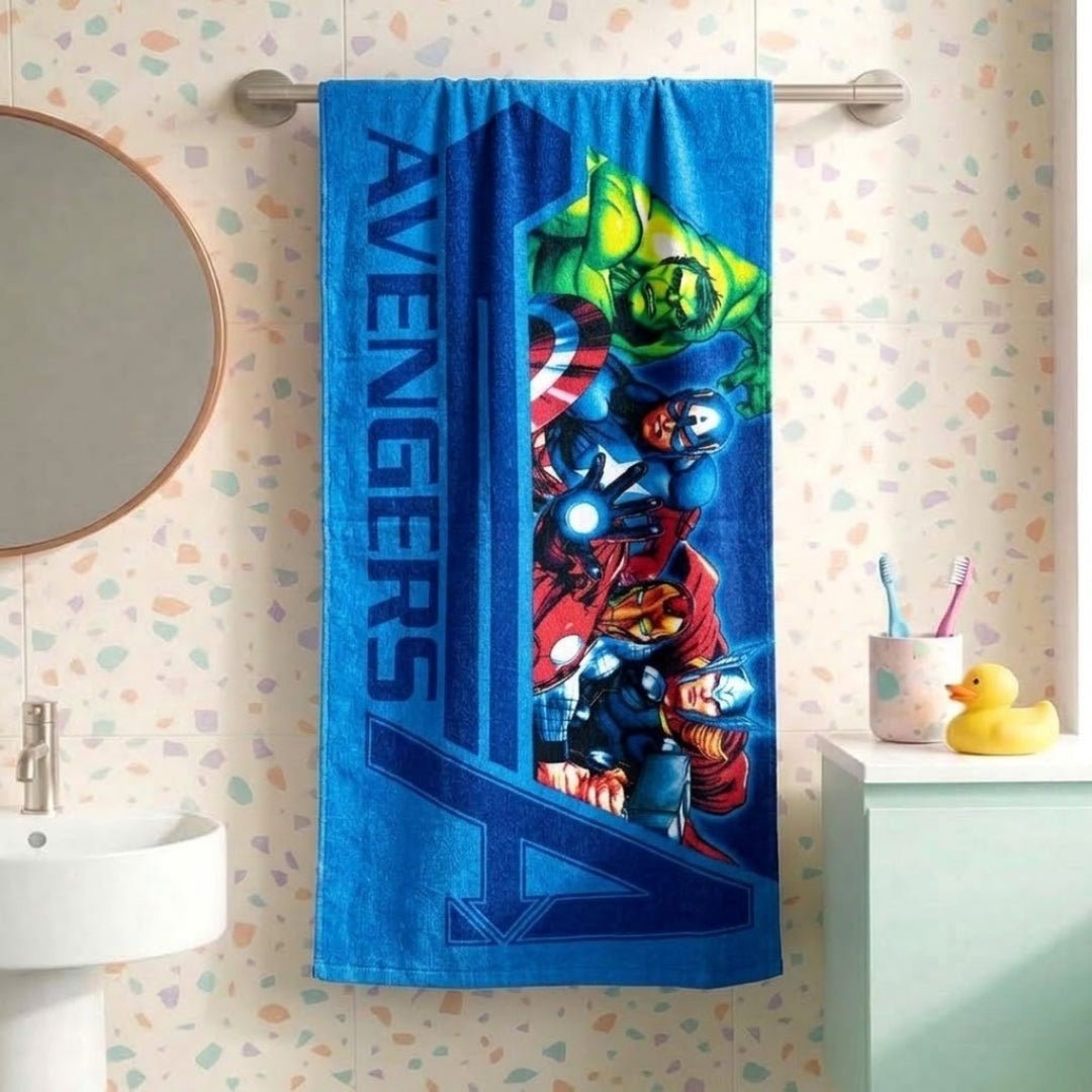 Marvel 'Avengers' Kids Hooded Towel and Bath Towel Combo by Athom Living - Athom Living